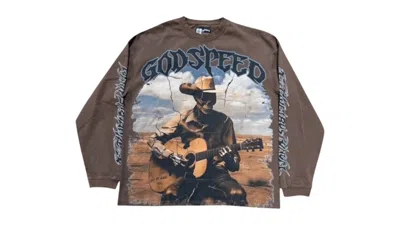 Pre-owned Godspeed Men's  Virtuoso Long Sleeve T-shirt In Brown