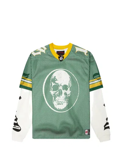 Godspeed Mesh Graphic-print T-shirt In Green