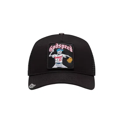 Pre-owned Godspeed Mood Trucker Hat Ii 'black Interchangeable Patches' | Men's Size Onesize