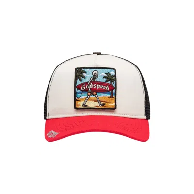 Pre-owned Godspeed Mood Trucker Hat Ii 'white/red Interchangeable Patches' | Men's Size Onesize