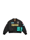 Godspeed Multi-patch Bomber Jacket In Black