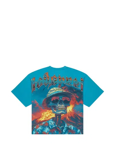 Godspeed Natural Disaster Graphic T-shirt In Blue
