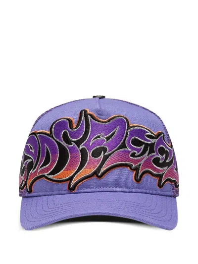 Godspeed Neo Embroidered Cap In Purple