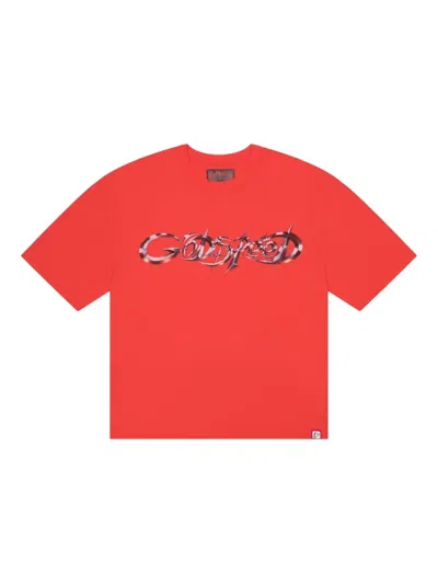 Godspeed New Age Logo-print T-shirt In Red