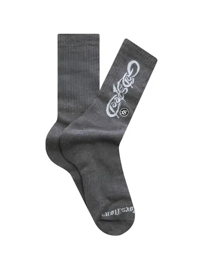 Godspeed New Age Logo Socks In Gray