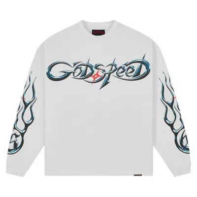 Pre-owned Godspeed New Age Reloaded Long-sleeve T-shirt 'snow' | White | Men's Size Xxl