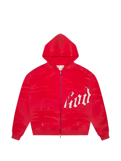 Godspeed New York Og Zip-up Hoodie In Red