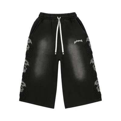 Pre-owned Godspeed Nior Studded 3qtr Shorts 'black' | Men's Size L