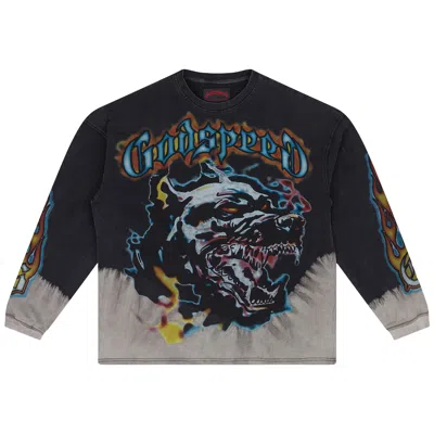 Pre-owned Godspeed Off The Leash Long-sleeve Tee 'black' | Men's Size S