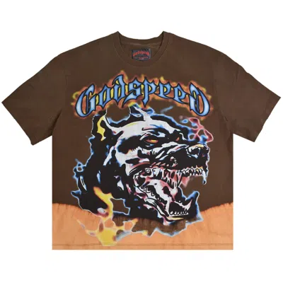 Pre-owned Godspeed Off The Leash Tee 'mocha' | Brown | Men's Size S