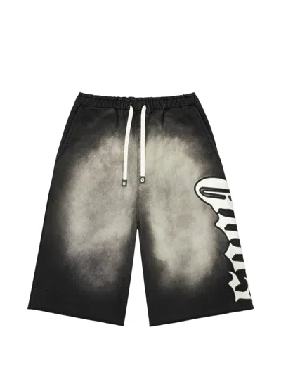 Godspeed Og 3qtr Logo-appliqué Shorts In Black