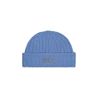 Pre-owned Godspeed Og Logo Emblem Beanie 'frosted Blue' | Men's Size Onesize