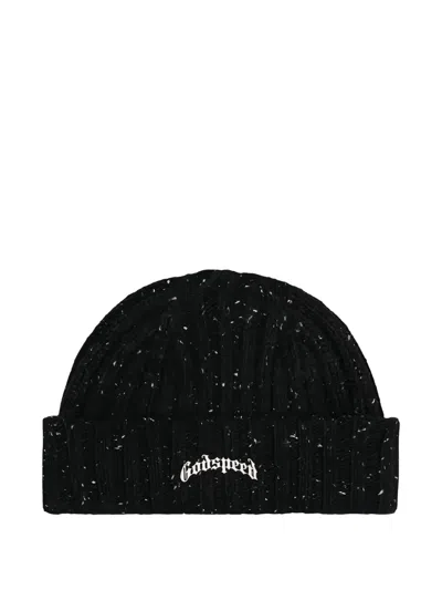 Godspeed Og Logo-emblem Beanie Hat In Black