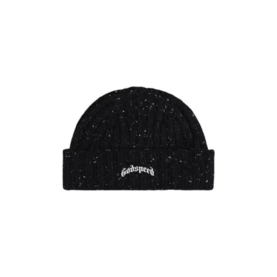 Pre-owned Godspeed Og Logo Emblem Beanie 'oreo' | Black | Men's Size Onesize