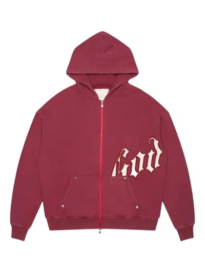 Godspeed Og Logo Hoodie In Burgundy