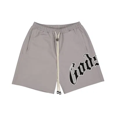 Pre-owned Godspeed Og Logo Nylon Shorts 'grey' | Men's Size L In Gray