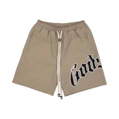 Pre-owned Godspeed Og Logo Nylon Shorts 'sand' | Tan | Men's Size Xl In Brown