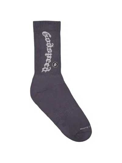 Godspeed Og Logo Socks In Gray