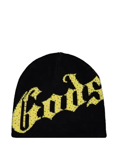 Godspeed Og Logo Studded Beanie In Black