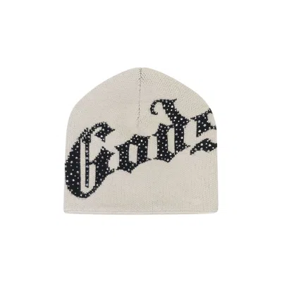 Pre-owned Godspeed Og Logo Studded Beanie 'tan/black' | Men's Size Onesize In Brown