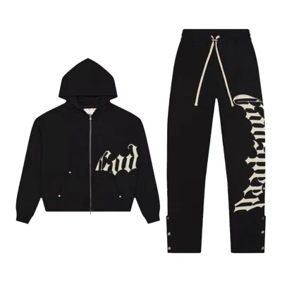 Pre-owned Godspeed Og Logo Sweatsuit V2 'black' | Men's Size S