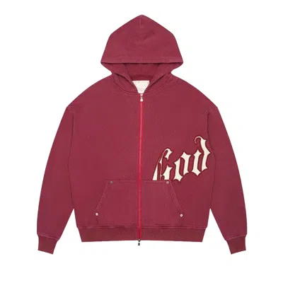Pre-owned Godspeed Og Logo Sweatsuit V2 'burgundy' | Red | Men's Size L