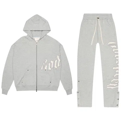 Pre-owned Godspeed Og Logo Sweatsuit V5 'heather Grey' | Men's Size Xl In Gray
