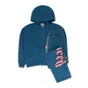 Godspeed Og Logo V2 Deep Water, Red Sweatsuit In Blue
