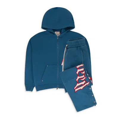 Godspeed Og Logo V2 Deep Water, Red Sweatsuit In Blue