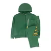 Godspeed Og Logo V2 Green, Yellow Sweatsuit In Green