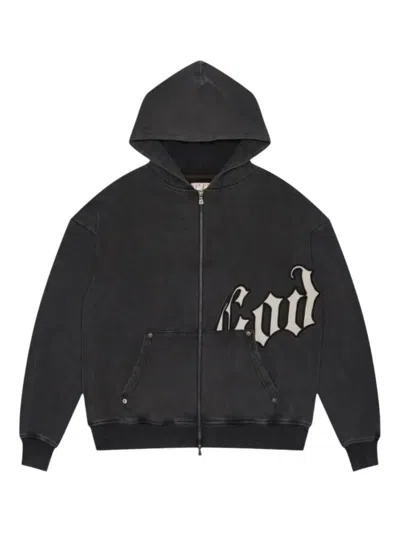 Godspeed Og Logo V2 Zip-up Hoodie In Black