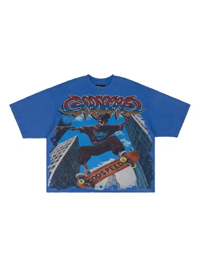 Godspeed Ollie Graphic T-shirt In Blue
