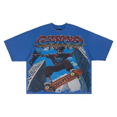 Pre-owned Godspeed Ollie T-shirt 'royal Blue' | Men's Size S