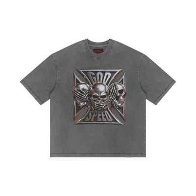 Pre-owned Godspeed Omerta T-shirt 'black Wash' | Men's Size Xxl