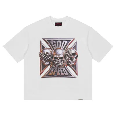 Pre-owned Godspeed Omerta T-shirt 'white' | Men's Size L