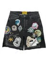 Godspeed V2 Patchwork Denim Shorts In Black
