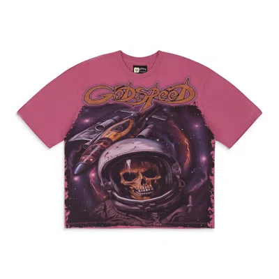 Godspeed Pink Space Traveler T-shirt In Blue
