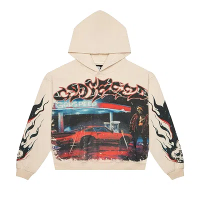 Pre-owned Godspeed Pit Stop Hoodie 'bone' | Cream | Men's Size M In White