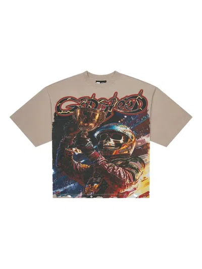 Godspeed Podium Dreams T-shirt Mit Grafischem Print In Neutral