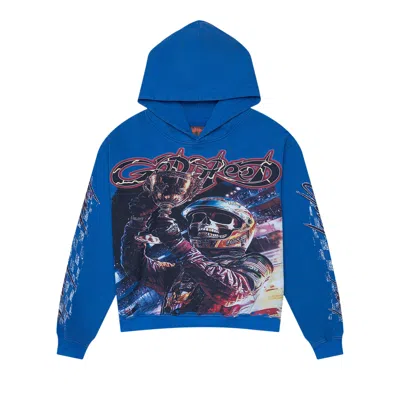 Pre-owned Godspeed Podium Dreams Hoodie 'blue Washed' | Men's Size M