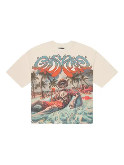 Godspeed T-shirt Mit Pool Party-print In Nude