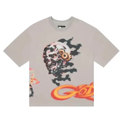 Pre-owned Godspeed P.y.p T-shirt 'stone' | Grey | Men's Size L In Gray