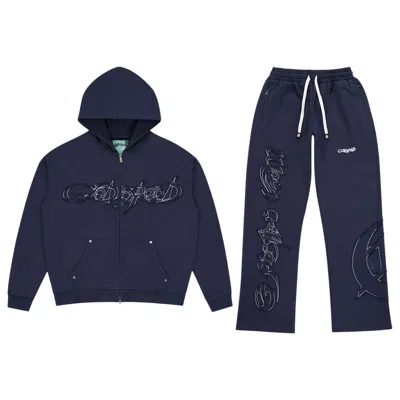 Pre-owned Godspeed Raw Import Sweatsuit 'navy' | Blue | Men's Size M