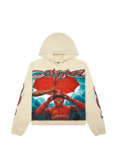 Godspeed Reign Graphic Hoodie In Brown