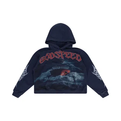 Pre-owned Godspeed Sea Sick Long-sleeve T-shirt 'navy' | Blue | Men's Size Xl