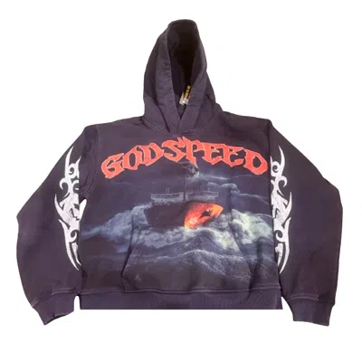 Pre-owned Godspeed Seasick Hoodie 'navy' | Blue | Men's Size L