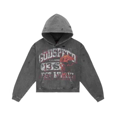 Pre-owned Godspeed Seeing Double Hoodie 'grey Wash' | Men's Size Xxl In Gray