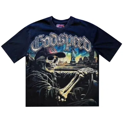 Pre-owned Godspeed Sightseeing T-shirt 'black Wash' | Men's Size S
