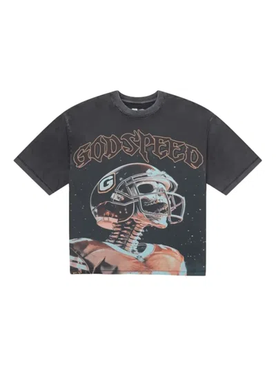 Godspeed Skeleton-graphic T-shirt In Black