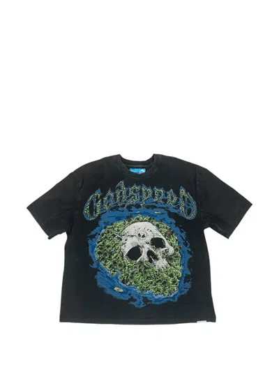 Godspeed Skull Island 2 Graphic-print T-shirt In Black